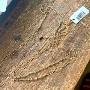 enewton 41” classic 14kt gold filled chain with labradorite